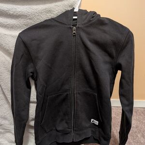 Classic Black Kids Zip-Up Hoodie